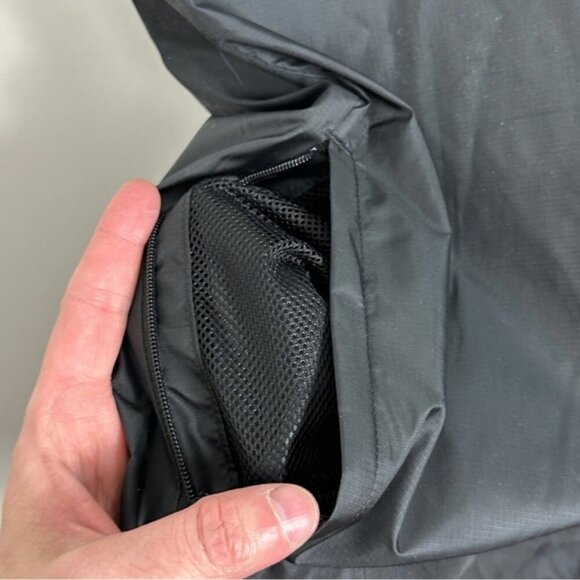 NEW Adidas Black Essentials 3-Stripes Woven Windbreaker Jacket 2XL Lightweight - Picture 8 of 15